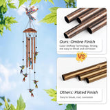 Beautiful Hummingbirds - Personalized Hummingbird Wind Chime With Charms