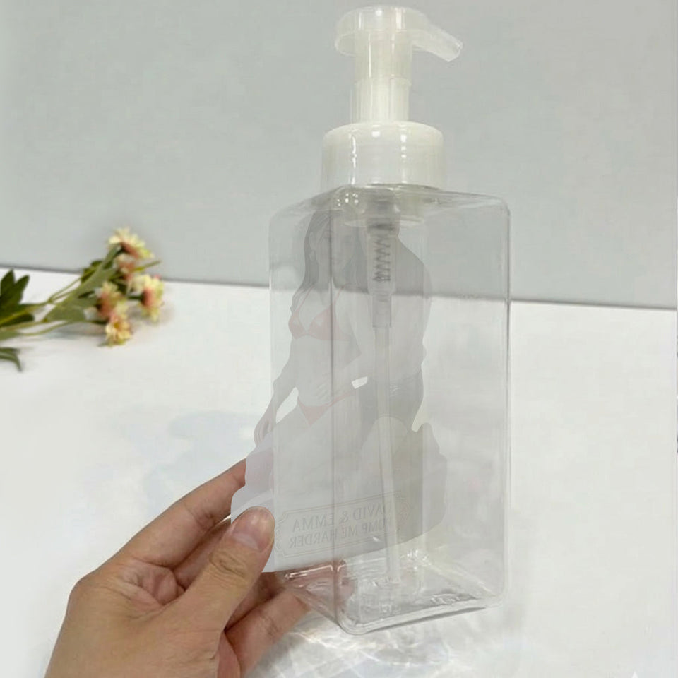 Any Photo Funny Couple Gift - Personalized Spicy Couple Pump Dispenser