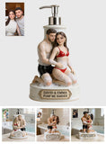Any Photo Funny Couple Gift - Personalized Spicy Couple Pump Dispenser