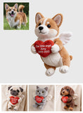 Memorial Gift, Pet Memorial Gift - Personalized Dog Plush Brooch
