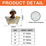Wash Your Paws Pet & Co Bath Soap - Personalized Dog Hologram Window Hanging Suncatcher
