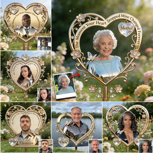 The Moment Your Heart Stopped - Personalized Memorial Acrylic Garden Sign/ Acrylic Plaque Sign