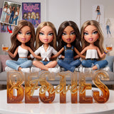 Y2K Besties Party Doll - Personalized Bestie Custom Shaped Acrylic Plaque