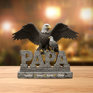 Best Dad Ever - Personalized Father Custom Shaped Acrylic Plaque
