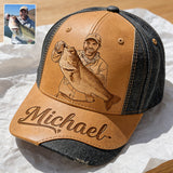 Custom Fishing Hat For Dad/ Husband/ Son... - Personalized Fishing Classic Cap