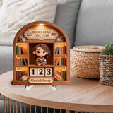 Books Read This Year - Personalized Book Interchangeable Plaque