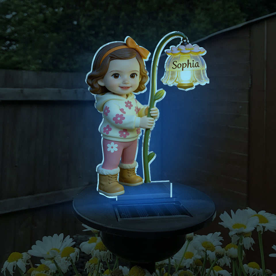 Grandma's Garden - Personalized Grandma Garden Solar Light