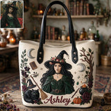 Spells & Sparkles - Personalized Witch Leather Bag