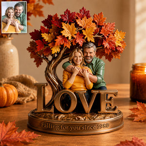 Falling For You Autumn Vibes - Personalized Couple 2-Side Printed Acrylic Plaque