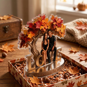 Falling For You Autumn Vibes - Personalized Couple 2-Side Printed Acrylic Plaque