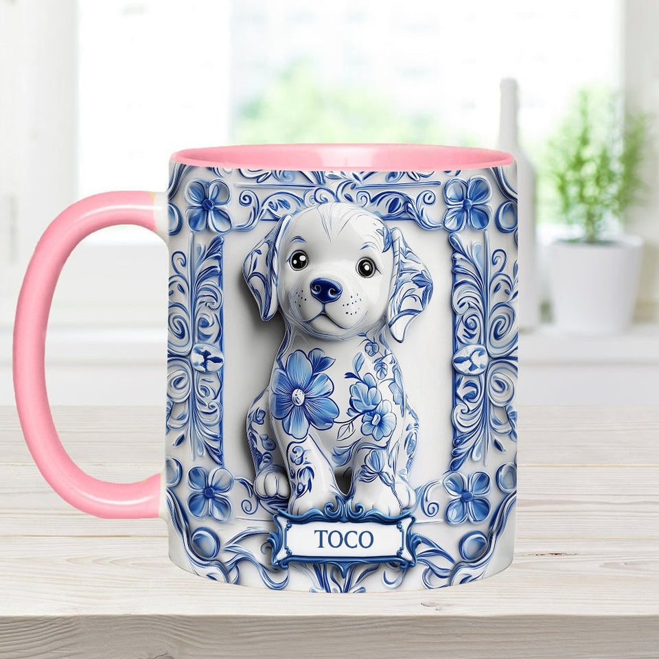 Cute Labrador Retriever - Personalized Dog Accent Mug