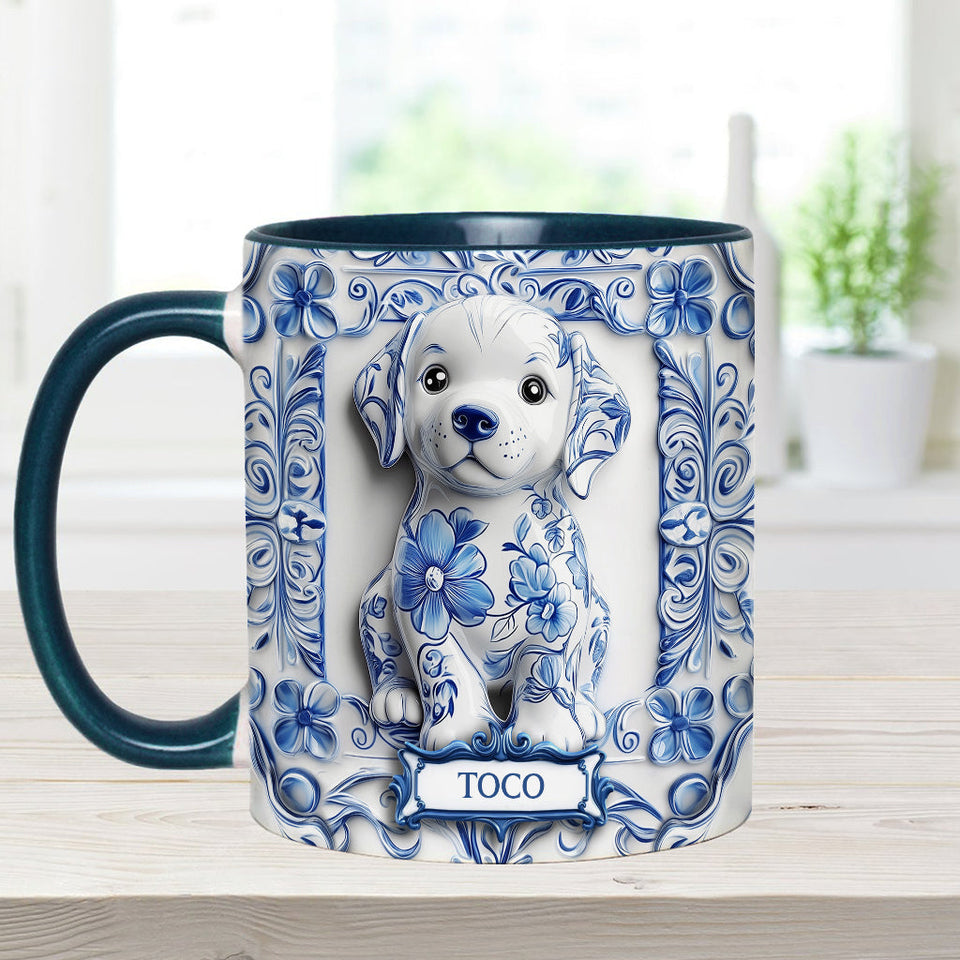 Cute Labrador Retriever - Personalized Dog Accent Mug