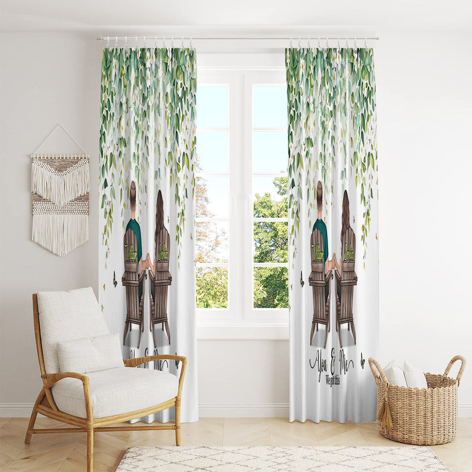 You & Me We Got This - Personalized Couple Blackout Window Curtain/ Drapes Set