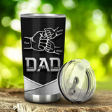 Dad The Man The Myth The Legend First Bump - Personalized Father Tumbler