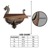 Viking Dragon Boat - Personalized Viking Wooden Floating Shelf