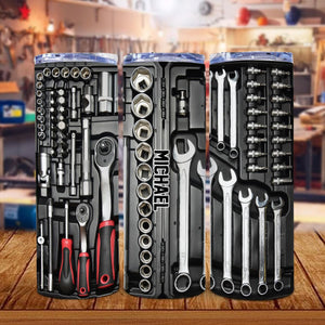 Tool Box - Personalized Father Skinny Tumbler