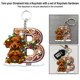 Custom Initial For Dog/ Cat Lovers - Personalized Dog Custom Shaped Ornament