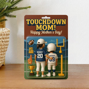 Touchdown Mom! - Personalized Football Custom Shaped Acrylic Plaque