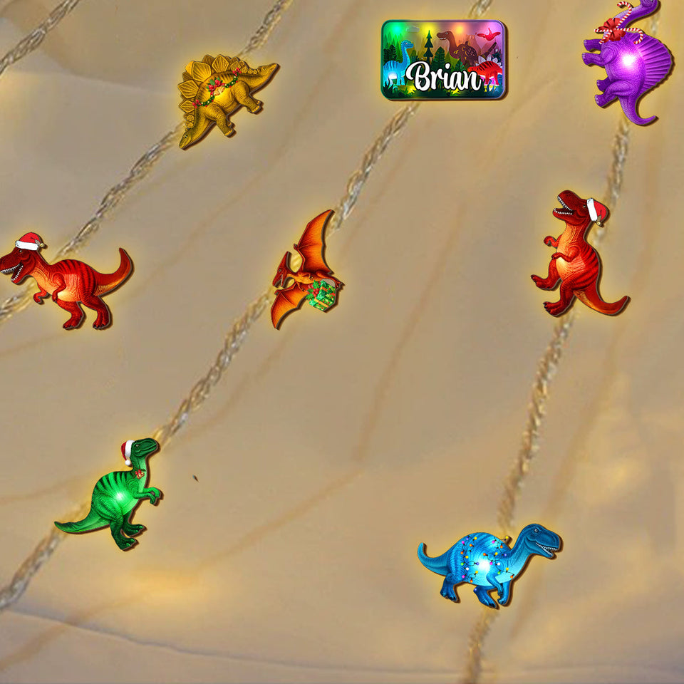 Dinosaur - Personalized Kid String Lights