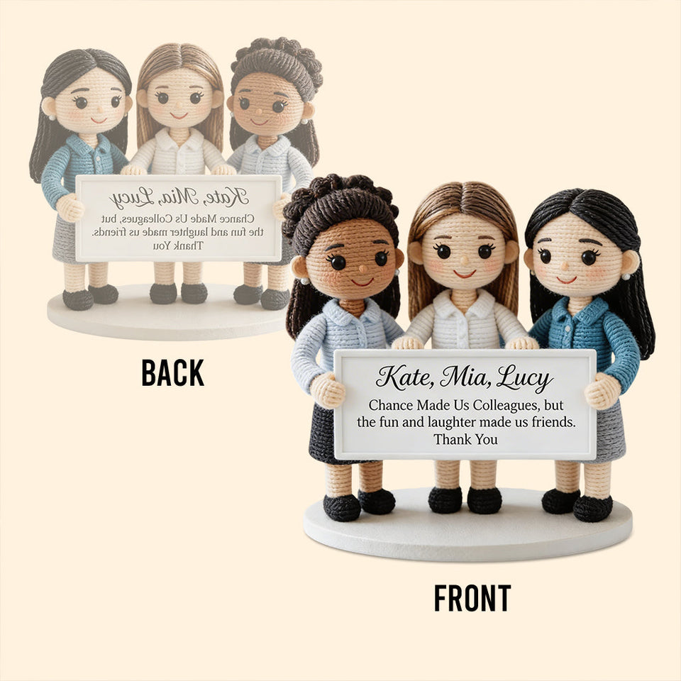 Work Besties - Personalized Colleague Custom Shaped Acrylic Plaque
