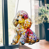 I Love My Dog - Personalized Dog Window Hanging Suncatcher Ornament