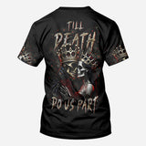 Til Death Do Us Part - Personalized Couple All Over Shirt