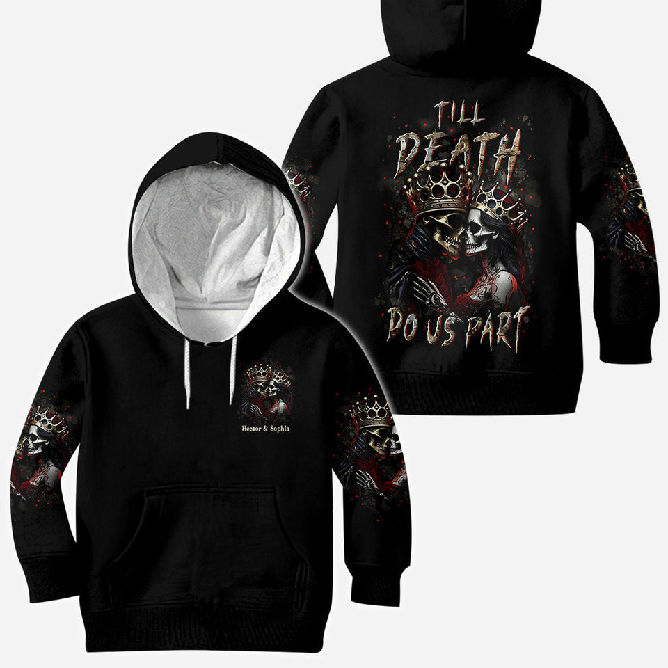 Til Death Do Us Part - Personalized Couple All Over Shirt