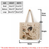 Love Reading - Personalized Book Quilted Tote Bag With Plush Charm