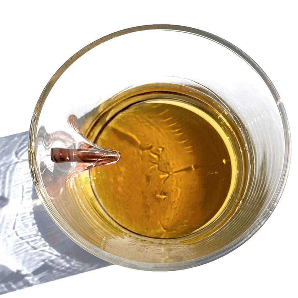 Crossed Pistols - Personalized Tactical Equipment Bullet Whiskey Glass