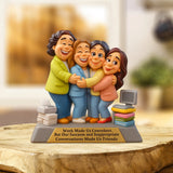 A Job Made Us Coworkers - Personalized Colleague Custom Shaped Acrylic Plaque