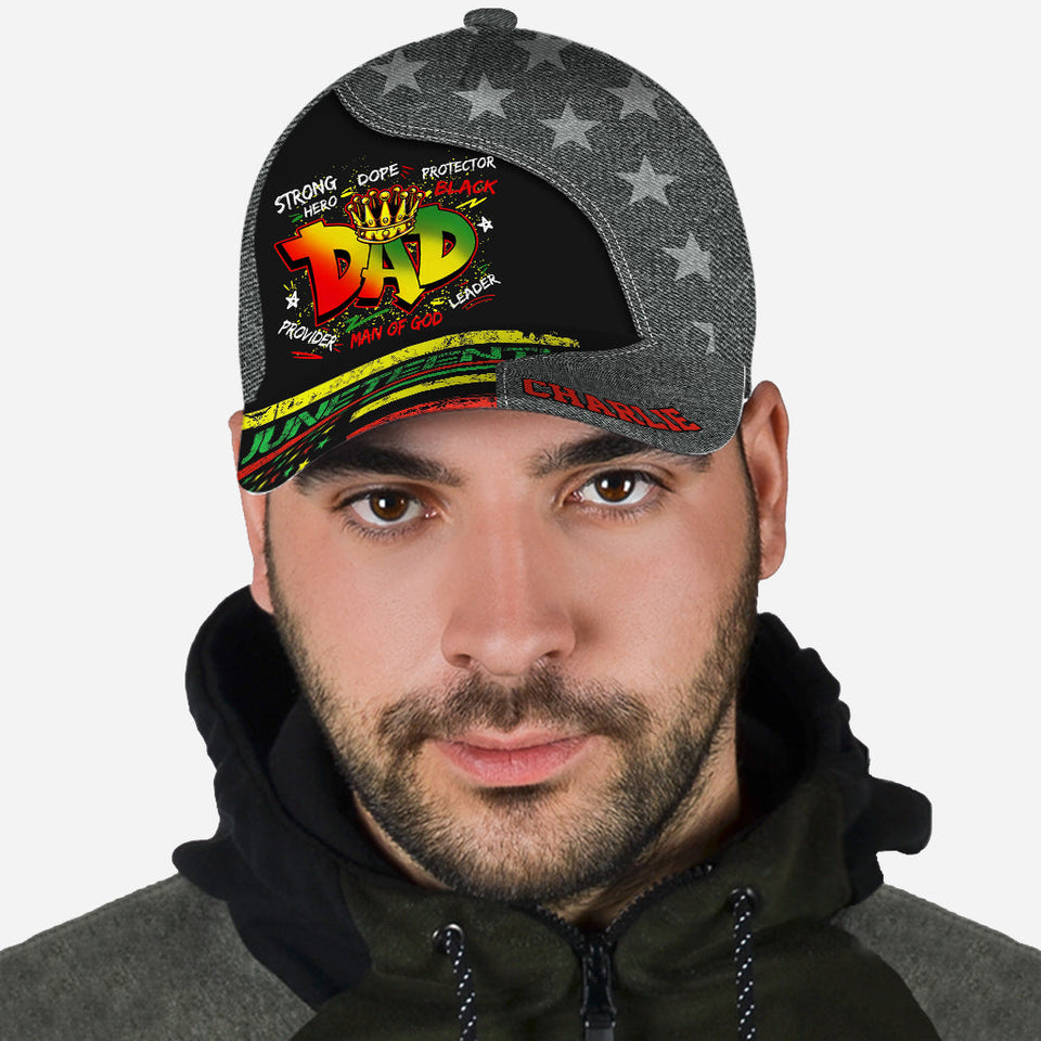 Juneteenth Dad - Personalized Juneteenth Classic Cap