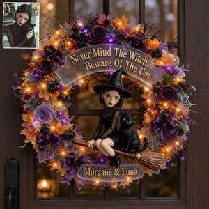 The Witch Is In - Personalized Witch LED Light Acrylic Sign