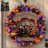 The Witch Is In - Personalized Witch LED Light Acrylic Sign