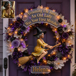 The Witch Is In - Personalized Witch LED Light Acrylic Sign