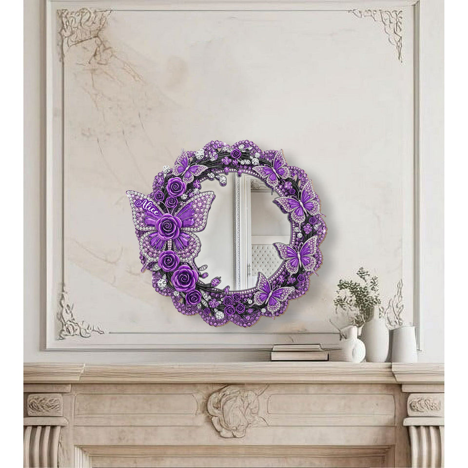 Beautiful Butterflies - Personalized Butterfly Wall Hanging Mirror