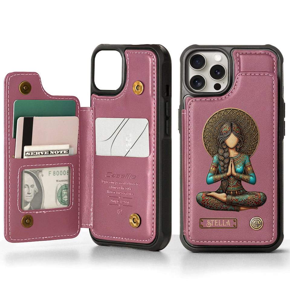Lose Your Mind Find Your Soul - Personalized Yoga Wallet Phone Case