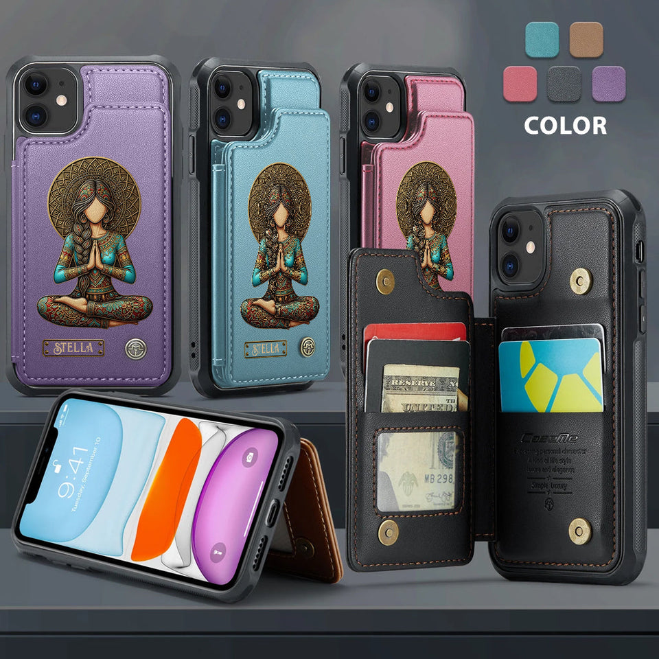 Lose Your Mind Find Your Soul - Personalized Yoga Wallet Phone Case