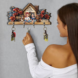You, Me & The Dogs - Personalized Dog Custom Shaped Key Rack