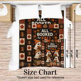 All Booked for Fall, Bookworm Gift - Personalized Book Blanket