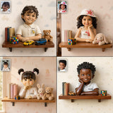 Little Dreamer - Personalized Kid Wooden Floating Shelf