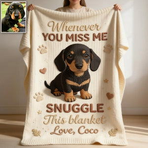 Keepsake Gift for Dog Owners - Personalized Dog Blanket