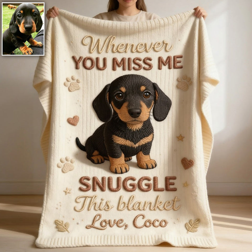 Keepsake Gift for Dog Owners - Personalized Dog Blanket