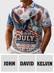 Independence Day, 4th Of July - Personalized Independence Day/ 4th of July Polo Shirt