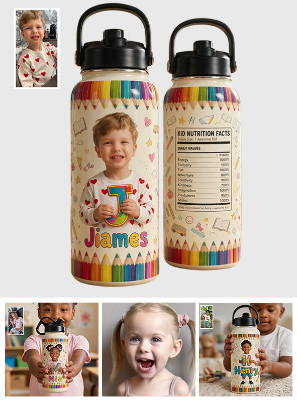 Awesome Kid - Personalized Kid Kids Water Bottle