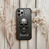 Hello Darkness - Personalized Skull Full Print Phone Case