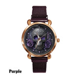Skull And Roses - Personalized Skull Women Hand Watch