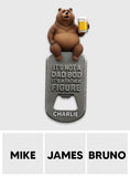 Dad Bod Gift For Father, Grandfather - Personalized Father Bottle Opener