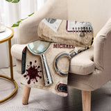 Gifts for True Crime Enthusiasts - Personalized True Crime Blanket