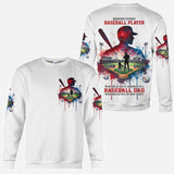 Behind Every Baseball Player Who Believes In Himself Is A Baseball Mom/ Dad Who Believed In Him First - Personalized Baseball All Over Shirt