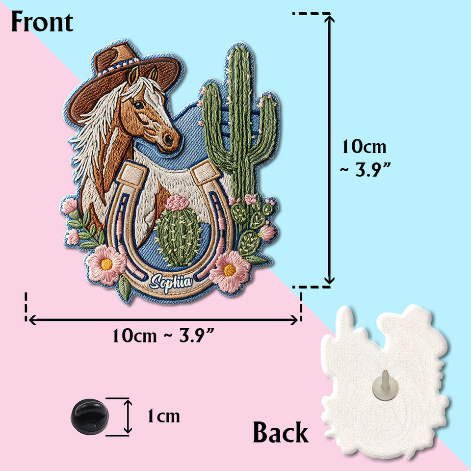 Western Rodeo Style - Personalized Cowgirl Pin